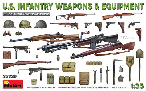 Us Infantry Weapons And Equipment Miniart 35329