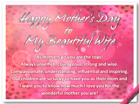 Happy Mothers Day From Husband Card Goimages Algebraic