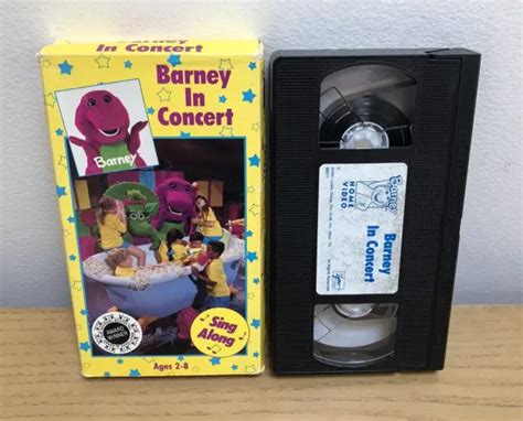 Barney Barney In Concert Vhs 1990 Sing Along Songs Vhs Video Tape
