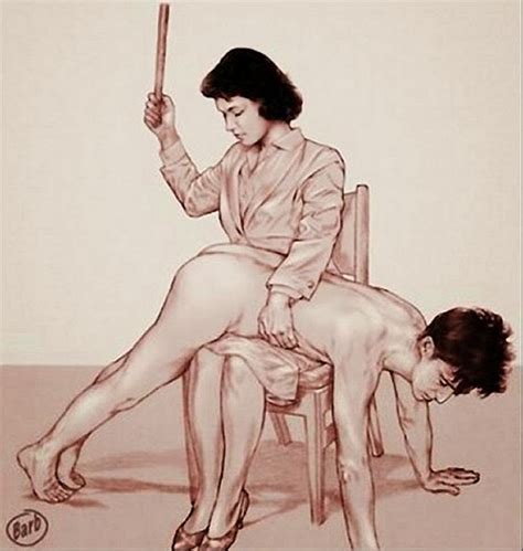 Femdom Art Spanking Naked Girls And Their Pussies