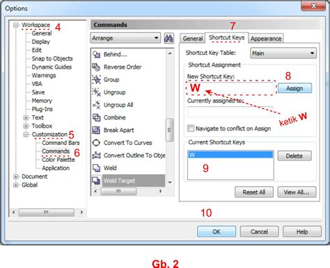 Setting Shortcut Keys Coreldraw Tips Trik Komputer Dan Design