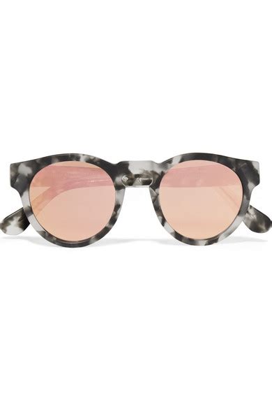 Westward Leaning X Olivia Palermo Voyager 15 Round Frame Acetate Mirrored Sunglasses Net A