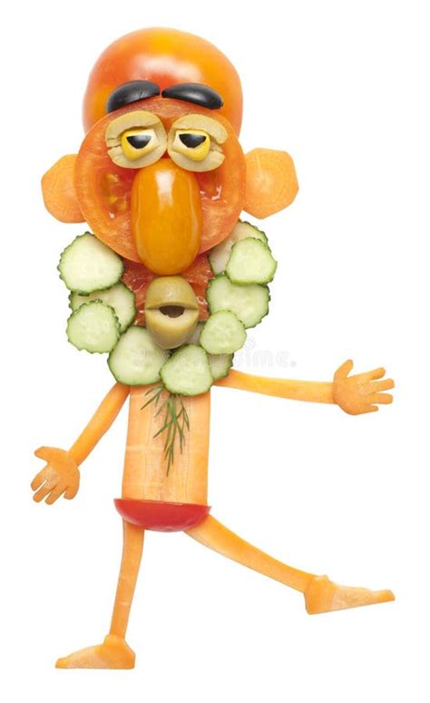 Funny Naked Vegetable Man Covers Himself Stock Photo Image Of My XXX Hot Girl