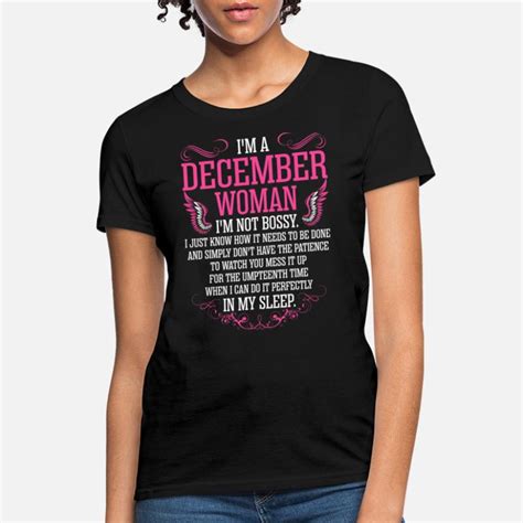 Shop Im A December Girl T Shirts Online Spreadshirt