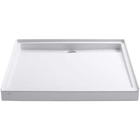 Kohler Groove White Acrylic Shower Base 48 In W X 48 In L With Back