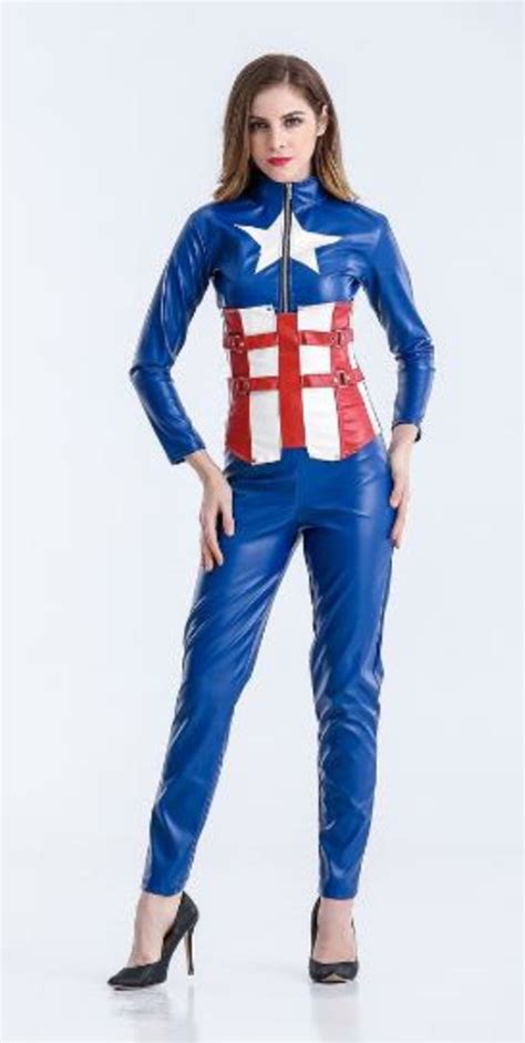 Dress Cosplay Costume Captain America Cosplay Carnaval Halloween Costumes Jumpsuit Cosplay In
