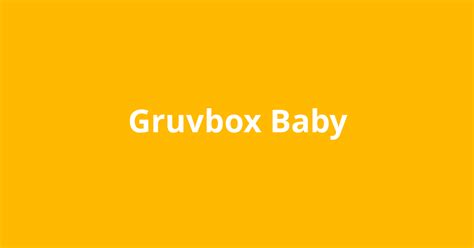 Gruvbox Baby Open Source Agenda