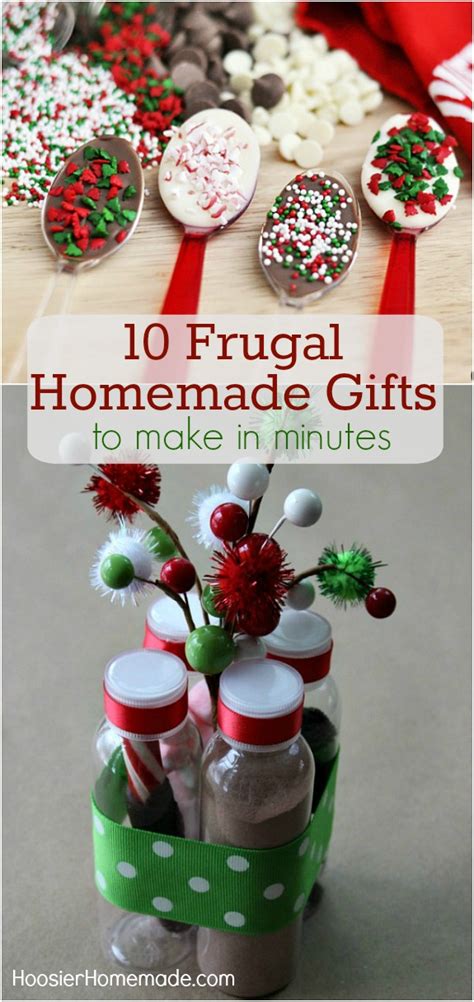 As the holiday season approaches, you might find yourself stressed over what to get for friends. Frugal Homemade Gift Ideas - Hoosier Homemade