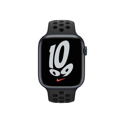 Apple Watch Nike Series 7 Gps 41mm Midnight Aluminium Case With Anthracite Black Nike Sport