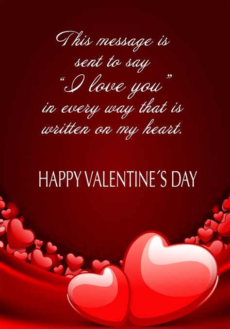 Romantic Valentines Day Greeting Card Messages Vitalcute