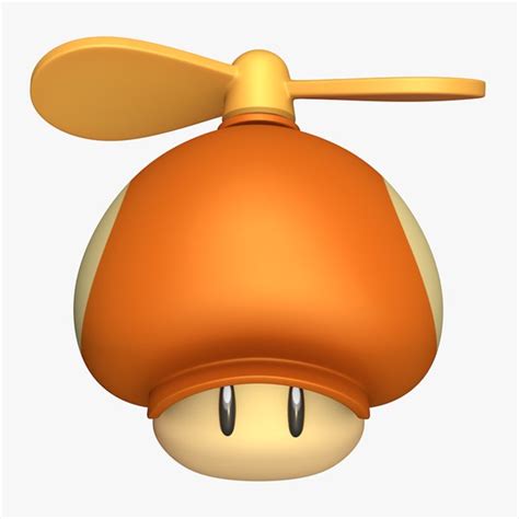 3d Mega Mushroom Super Mario Model Turbosquid 1365469