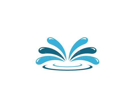 Water Splash Logo Vector Icon Illustration Stock Vector Illustration