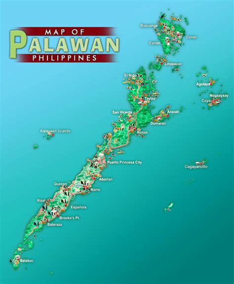 Palawan Island Map Philippines Detailed Maps Of Palaw