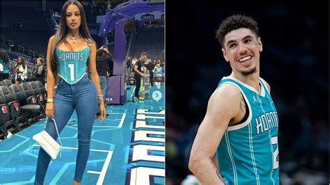 Lamelo Ball Awestruck As Girlfriend Ana Montana Attends Hornets Game Flashing 1850 Balenciaga Bag