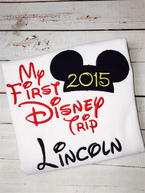 My First Disney Trip Shirt Personalized Boys Girls Etsy