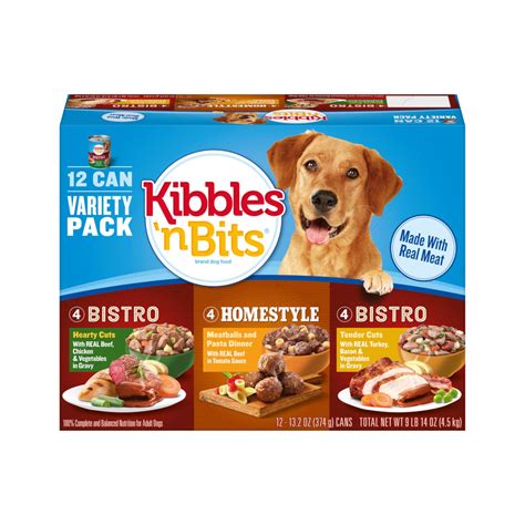 Dry dog food is relatively inexpensive, especially when bought in bulk, and can be stored pretty easily. Kibbles 'n Bits | Bistro & Homestyle Wet Dog Food Variety Pack