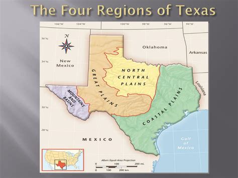 Map Of Texas Four Regions Map Of World