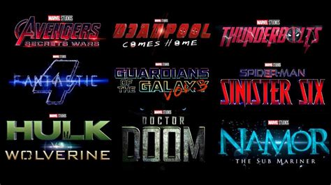 Leaked Marvel Phase 5 Official Full Slate 2022 2024 X Men Fantastic