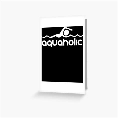 Aquaholic T Shirt Design For Swimmers Essential T Shirtpng Greeting