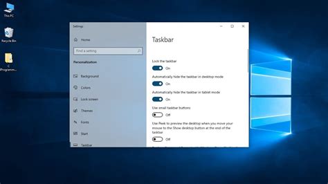 How To Hide Taskbar On Windows 10 Windows Tutorial Youtube