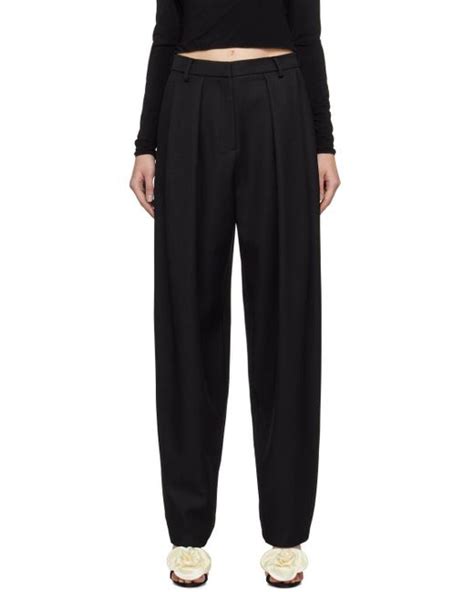 Magda Butrym Tapered Trousers In Black Lyst