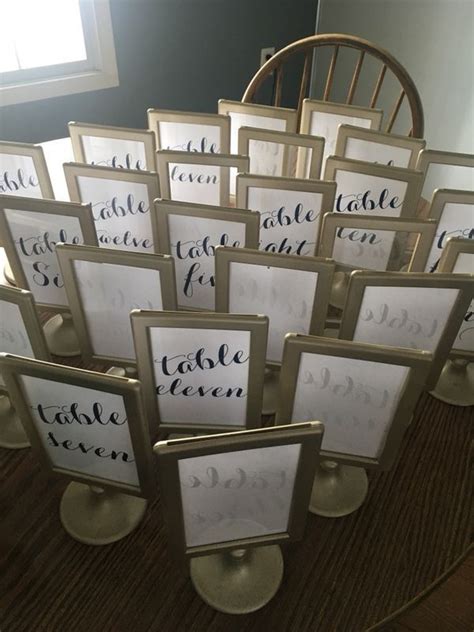 Antique Gold Tolsby Frames Wedding Bridal Showers Table Numbers