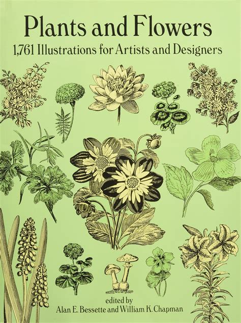 Plants And Flowers 1761 Illustrations For Artists And Designers Dover