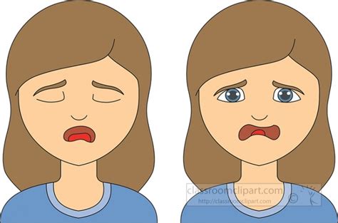 Cry Emotional Expression 914 Classroom Clip Art