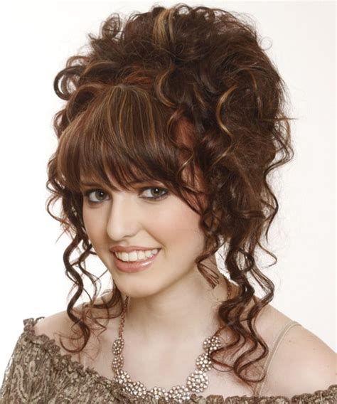 See more ideas about hair, hair styles, short hair styles. 10 Beautiful Curly Hairstyles with Straight Bangs ...