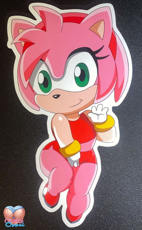 Original Amy Rose From Sonic The Hedgehog 6 Sticker Ebay