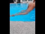 Tanboy Naked Swim In Public Pool And Risky Masterbation Xxx Mobile