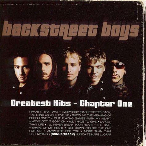 Backstreet Boys Greatest Hits Chapter One 2001 Cd Discogs