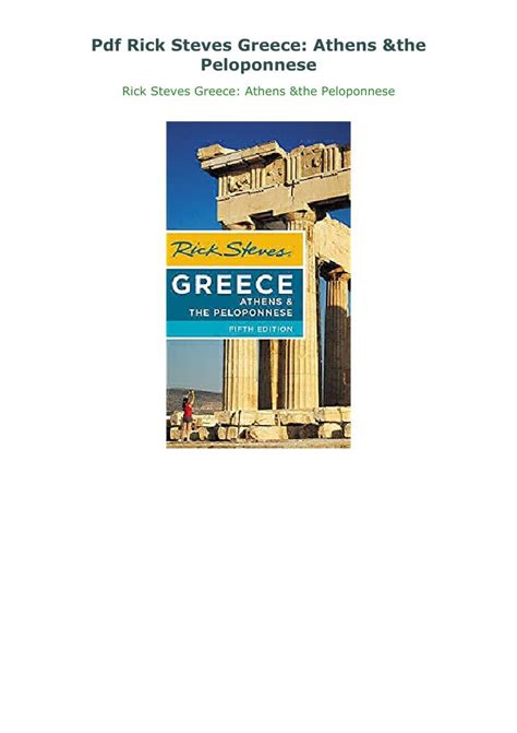  Rick Steves Greece Athens And The Peloponnese Rick Steves Greece