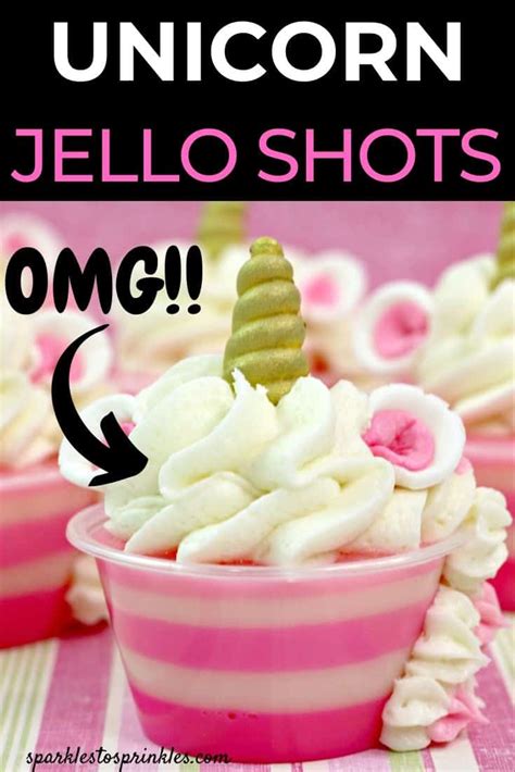 Unicorn Jello Shots Sparkles To Sprinkles