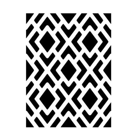 Geometric Pattern High Quality Reusable Stencil On 10 Mil Mylar Go