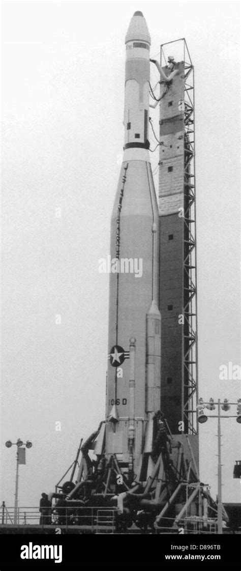 Atlas Agena B With Samos 3 Sep 9 1961 Stock Photo Alamy