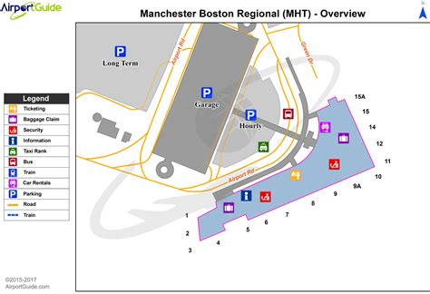 Manchester Manchester Mht Airport Terminal Map Overview