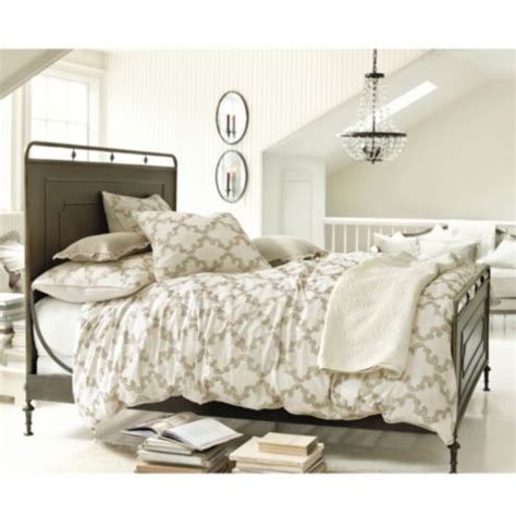 Upholstered twin sleeper | ballard designs. French Industrial Bed | Ballard Designs