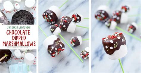 Diy Winter Wonderland Chocolate Dipped Marshmallows