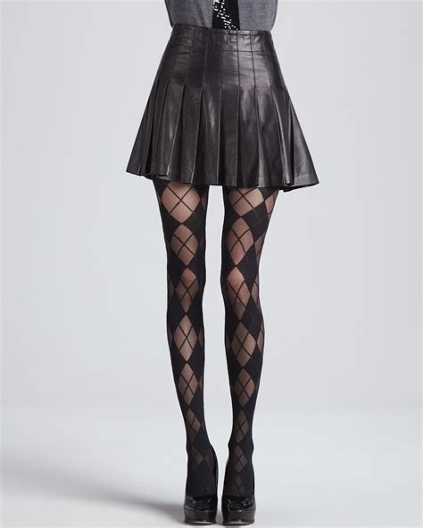 Love The Tights Leather Pleated Skirt Fashion Clothes