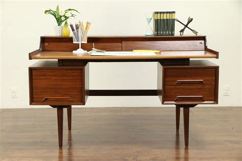 Midcentury Modern Desk Mid Century Modern Floating Top Desk With