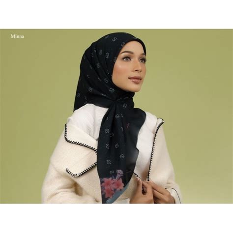 Camila Scarf The Hijab Co Bawal Square Superfine Voile Mix Organdi