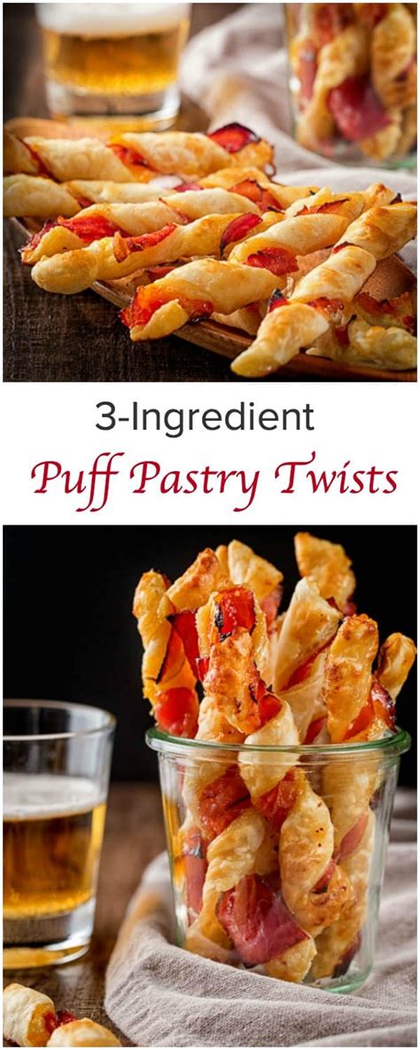 3 Ingredient Puff Pastry Twists Sweet And Savory