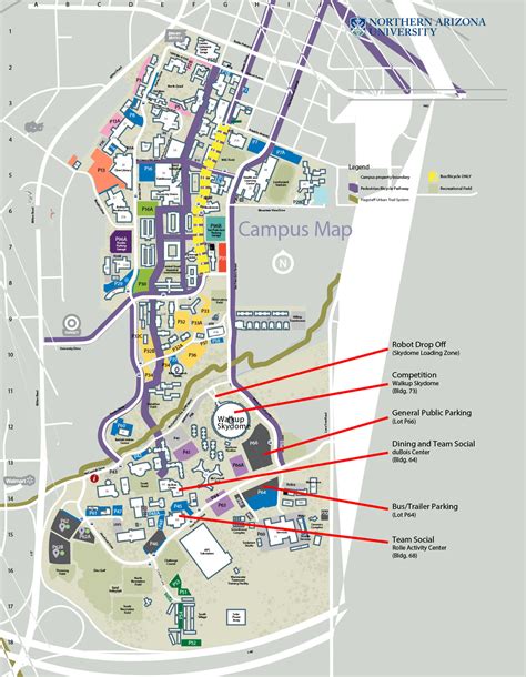 Northern Arizona University Campus Map Gambaran