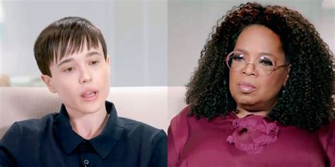 Actor elliot page has given his first television interview as a transgender man, speaking to oprah the full interview from the oprah conversation was released on friday. Oprah Was More Nervous Than Anything For Elliot Page Interview