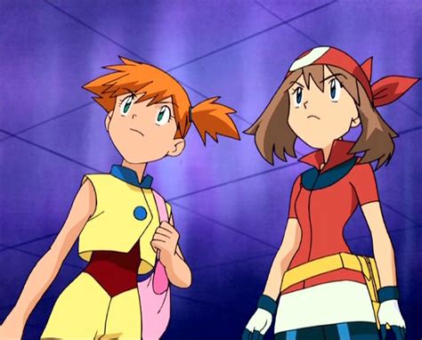 Misty And May Misty From Pokemon Ash And Misty Pokemon Characters