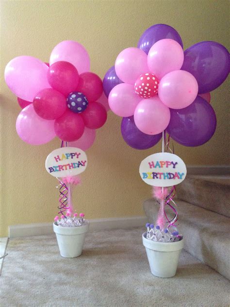 Flower Balloon For Birthday Centerpiece Baby Birthday