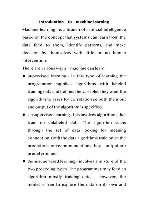 Pdf Introduction To Machine Learning