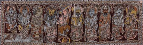 Dashavatara Ten Incarnations Of Lord Vishnu From Left Matshya