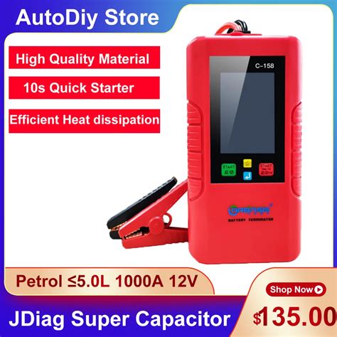Jdiag C 158 1000a 12v Professional Super Capacitor Emergency Power